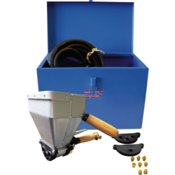 Projecteur d'enduit et mortier mural Enduivit 3 ACF 300 à 800 l/m tuyau et accessoires en coffret