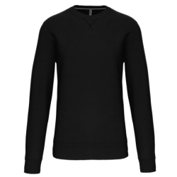 Sweat-shirt unisexe col rond K442 Kariban coloris noir