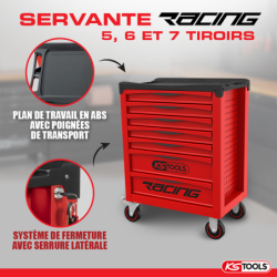 Servante d'atelier sur roulettes Racing Kstools