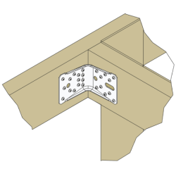 Équerre de structure en inox ABR9020S Simpson Strong 65x88x88 mm épaisseur 2 mm
