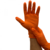 Gants nitrile orange non poudrés texturés Hypergrip
