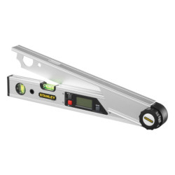 Niveau digital d'angle Stanley 2 fioles 0 à 180 ° écran LCD 40 cm