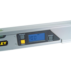 Niveau digital d'angle Stanley 2 fioles 0 à 180 ° écran LCD 40 cm