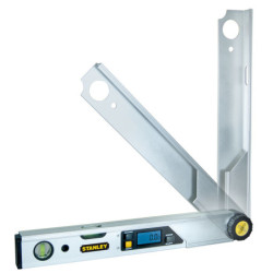 Niveau digital d'angle Stanley 2 fioles 0 à 180 ° écran LCD 40 cm
