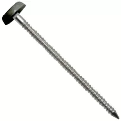 Pointe annelée Elos Inox A4 diamètre 2,5 mm longueur 50 mm tête anthracite boîte de 100