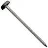 Pointe annelée Elos Inox A4 diamètre 2,5 mm longueur 50 mm tête anthracite boîte de 100