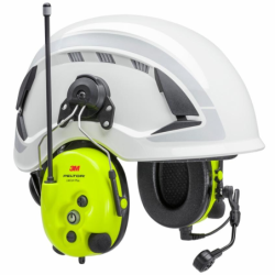Casque 3M PELTOR LiteCom Plus 3M 32 dB PMR446 MHz monté sur casque de sécurité