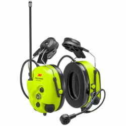Casque 3M PELTOR LiteCom Plus 3M 32 dB PMR446 MHz monté sur casque de sécurité