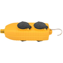 Bloc 4 prises Powerblock Brennenstuhl socle mobile avec clapets et crochet 16A/230V
