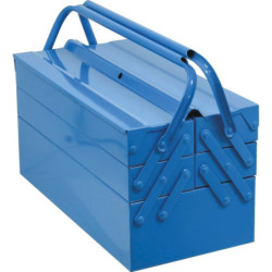Caisse à outils métallique 5 compartiments Stilker 430x200x205mm