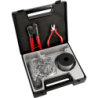 Coffret de scellés pince pour plomb 8 à 10mm, 1000 scellés Ø 10 mm, fil perlé 84m pince coupante