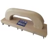 Chemin de fer denté Obra en bois 6 lames en acier pour maçon 250 x 70 mm