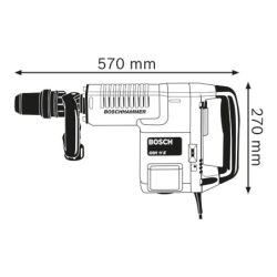 Marteau-piqueur SDS Max Bosch GSH 11 E en coffret 1500W 16,8 joules