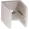 Support clip en plastique blanc pour manivelle de volet roulant 33x21mm