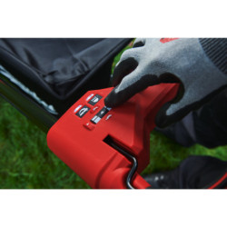 Tondeuse à gazon autotractée 46 cm à double batterie avec 2 batteries et un chargeur double
