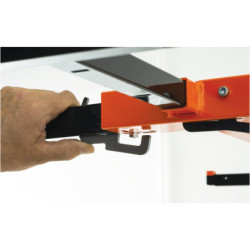 Lève plaque Levpano 1 Mondelin hauteur 4,5 m de 0.60 à 1.2 m de large charge utile 75 kg