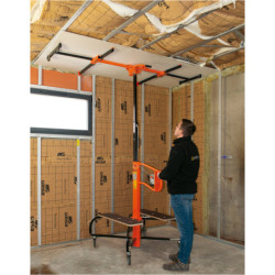 Lève plaque Levpano 1 Mondelin hauteur 4,5 m de 0.60 à 1.2 m de large charge utile 75 kg