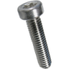 Vis tête cylindrique 6 lobes internes ISO 14580 tête basse inox A2 FT