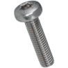 Vis à métaux tête cylindrique six lobes Inox A2 ISO14583 filetage total