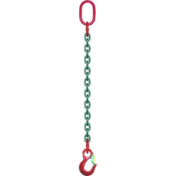 Elingue chaîne HR 1 brin Ø10mm CMU 3.15 T anneau + crochet Longueur 5m