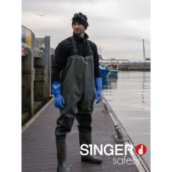 Waders botte cuissarde PVC Singer Safety hauteur 143 cm S5 SRC