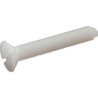Vis tête fraisée fendue nylon 6.6