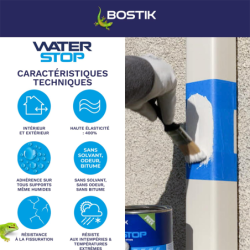Membrane d'étanchéité Waterstop Bostik direct sans primaire
