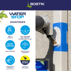 Membrane d'étanchéité Waterstop Bostik direct sans primaire