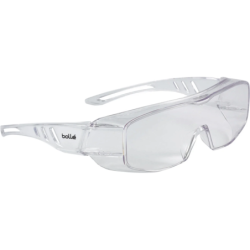 Lunette avec monture et face PC incolore anti rayures et anti buée taille unique