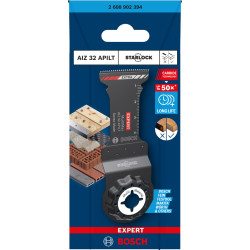 Lame EXPERT Starlock MultiMax Bosch AIZ 32 APILT pour bois avec métal et brique 32x45mm