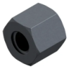 Ecrou hexagonal acier Brut pour tige filetée trapézoïdale diamètre 20mm boite de 10 piéces