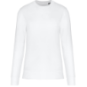 Sweat-shirt écoresponsable à col rond K4025 Blanc
