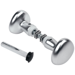 Kit boutons ronds aluminium avec un coté fixe et un manoeuvrable