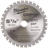 Lame de scie circulaire Milwaukee pour le métal 150x20 mm 34 dents