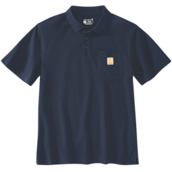Polo manche courte Force Carhartt bleu marine