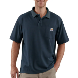 Polo manche courte Force Carhartt bleu marine