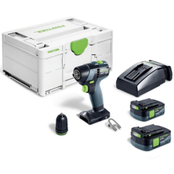 Perceuse-visseuse sans fil TXS 12 2,5-Plus Festool 2 batteries BP 12 Li 2,5 C chargeur rapide TCL 6
