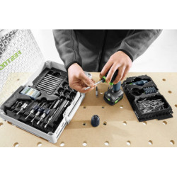 Perceuse-visseuse sans fil TXS 12 2,5-Plus Festool 2 batteries BP 12 Li 2,5 C chargeur rapide TCL 6