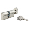 Cylindre STD nickelé à bouton Thirard avec 3 clés pour serrure 40x40mm