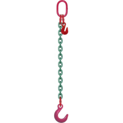 Elingue chaine haute resistance 1 brin diamétre 13mm CMU 5.3T réglable longueur 5m