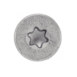 Vis à métaux tête fraisée six lobes inox A2 DIN 965