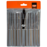 Jeu de limes aiguilles mi-douces Bahco sans manche 160 mm - 12 pièces
