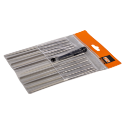 Jeu de limes aiguilles mi-douces Bahco sans manche 160 mm - 12 pièces