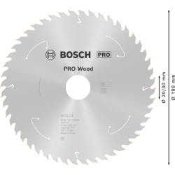 Lame de scie circulaire bois Bosch Standard for Wood 190 x 30 x 1,6 mm 48 dents