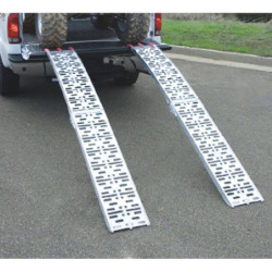 Rampes de chargement pliable Sodise aluminium 2000 x 280 x 50 mm capacité 680 kg lot de 2