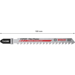 Lame de scie sauteuse Expert Bosch T141HM pour panneaux fibrociment Lot de 10