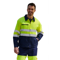 Blouson haute visibilité EN20471 PBV jaune et marine