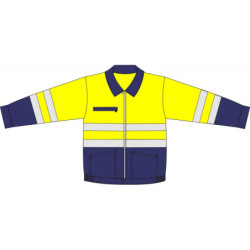 Blouson haute visibilité EN20471 PBV jaune et marine