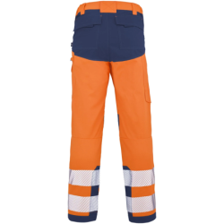 Pantalon homme SPANNER HV orange/bleu marine