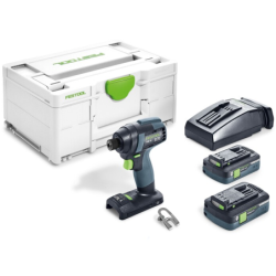 Visseuse à chocs Festool TID 18 HPC 4,0 I-Plus avec 2 batteries 4 Ah et chargeur